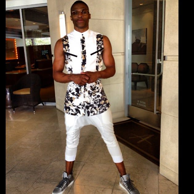 Oklahoma football: Russell Westbrook at Oklahoma game wearing