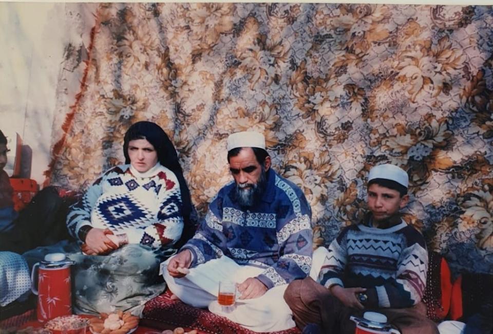 Waheed Arian is pictured with his parents in Kabul when he was a child. (Waheed Arian/PA)