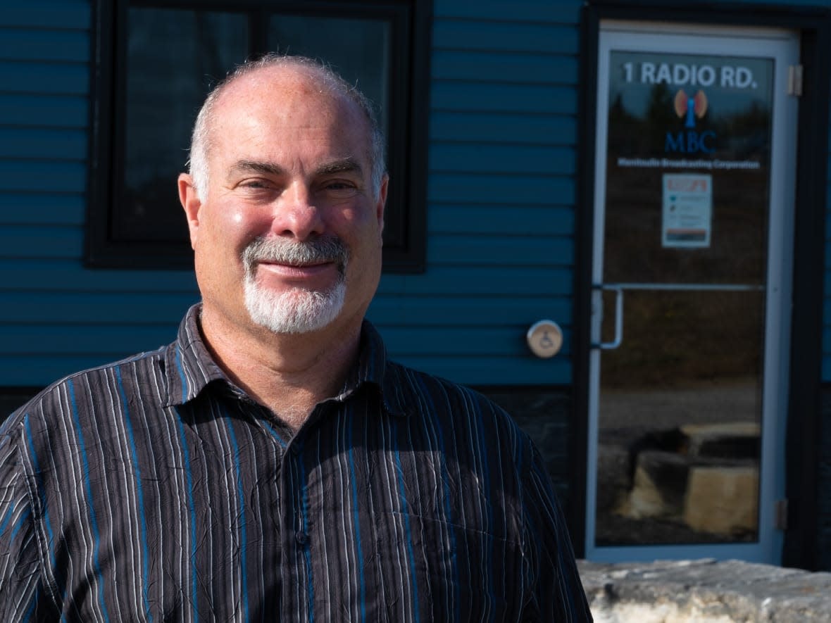 Craig Timmermans took his radio and internet businesses in northern Ontario off the grid after being told it could cost up to $80,000 to connect their new headquarters to the power company. (Bienvenu Senga/Radio-Canada - image credit)