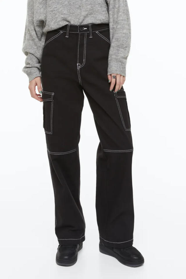 Gemma Wide Leg Cargo Pants Brobei