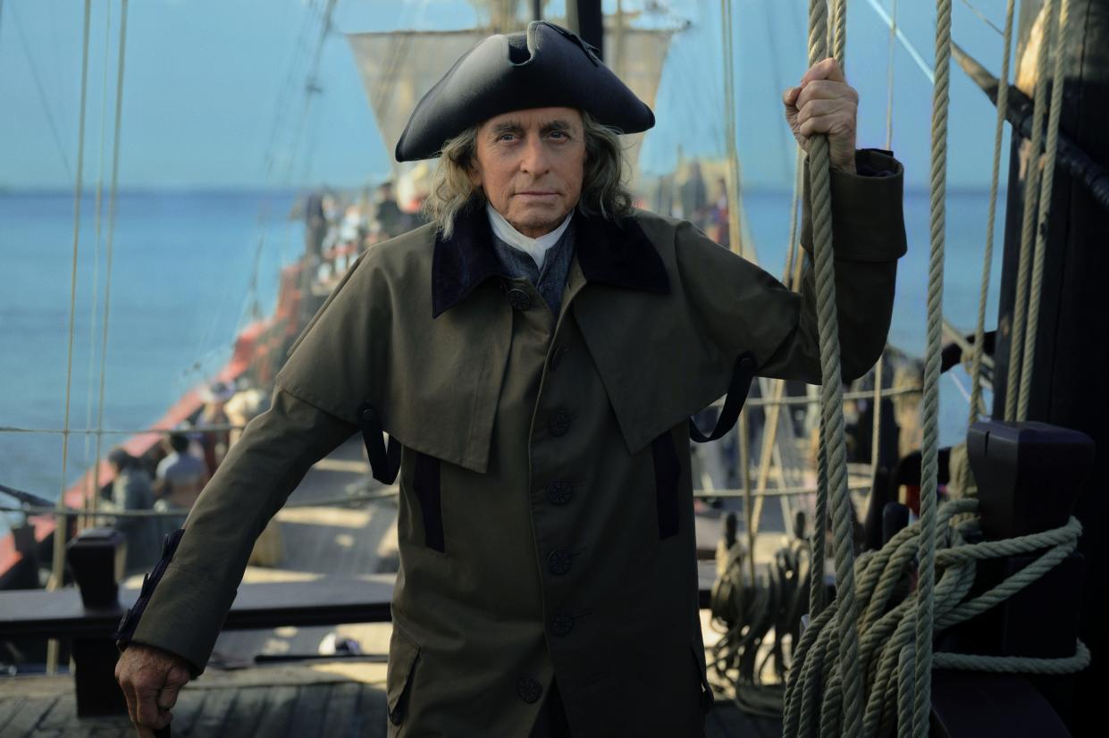 Michael Douglas as Benjamin Franklin in Apple TV+'s "Franklin."