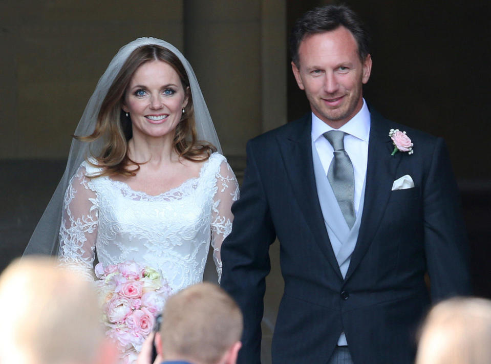 Geri Haliwell and Christian Horner