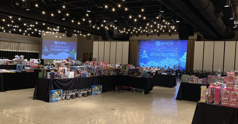 Alliance For Children holds a pop-up Christmas market for clients to pick out toys and gifts for their children. The child advocacy center serves abuse victims in Tarrant County.