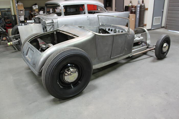 Rear of the 1927 Ford Track T under construction