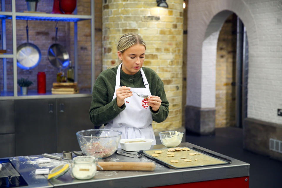 Abi is on MasterChef. (BBC)