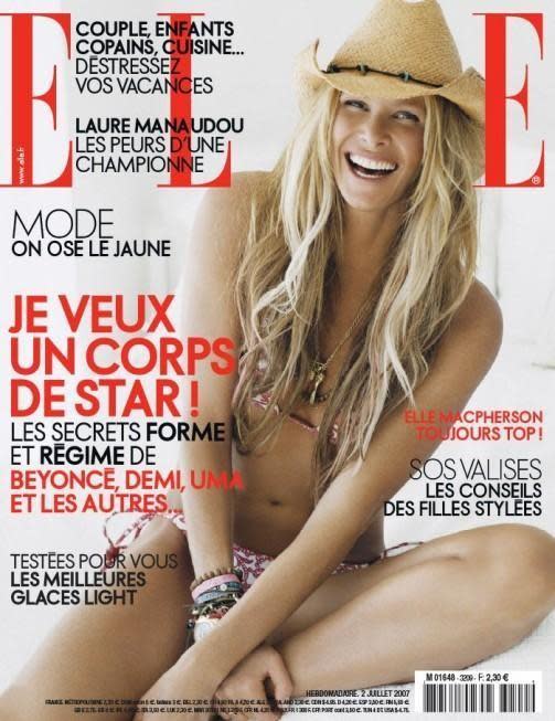 Elle Macpherson for ELLE France, July 2007