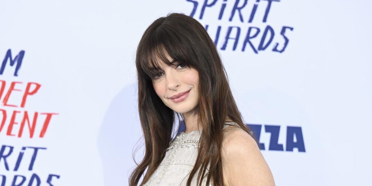 anne hathaway at the 2024 film independent spirit awards held at the santa monica pier on february 25, 2024 in santa monica, california photo by gilbert floresvariety via getty images