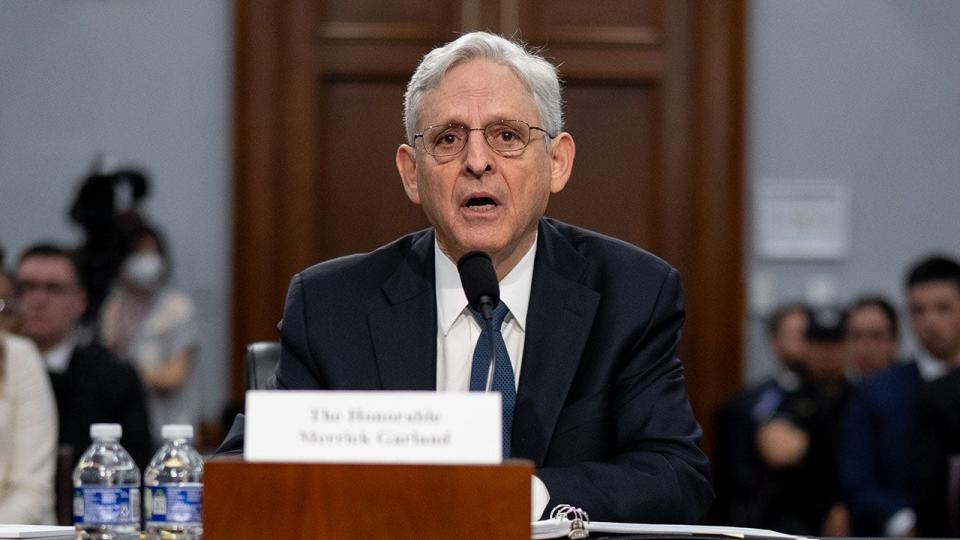 Attorney General Merrick Garland testifies