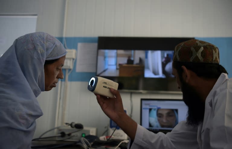 At the clinics in Khyber-Pakhtunkhwa, a nurse or paramedic examines the patient and sends all the information to the doctor, who then consults with the patient via Skype before making a diagnosis