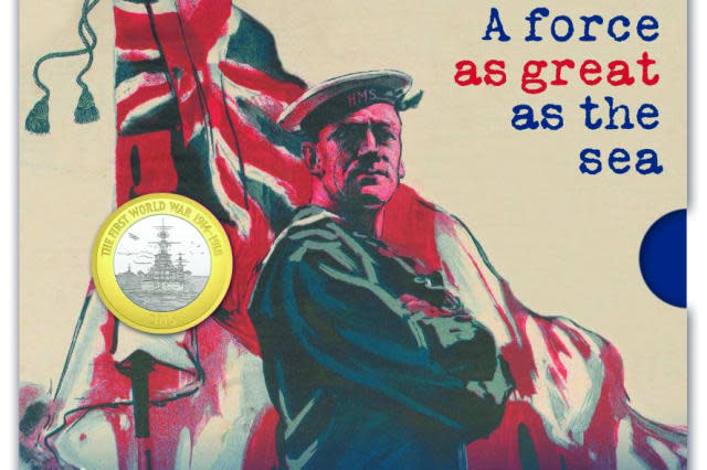 Royal Mint issues special £2 coins into circulation to honour the Royal Navy's role in First World War