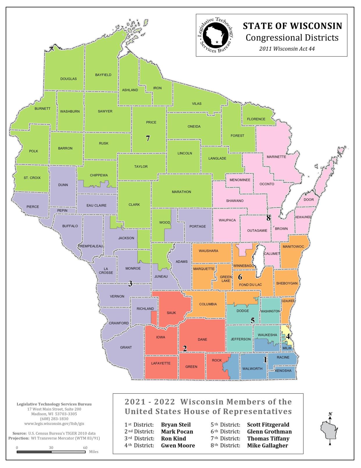 Wisconsin's congressional districts.