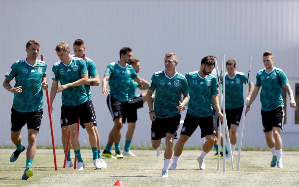 Germany's players held crisis talks in the wake of their faltering start to the World Cup - AP