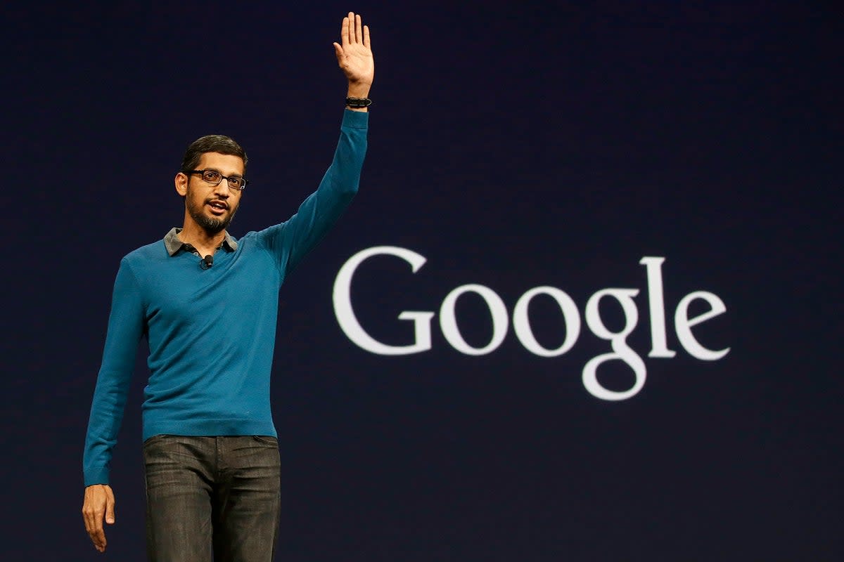 Sundar Pichai says the public will get the chance to try out its AI tool very soon  (Jeff Chiu / AP)