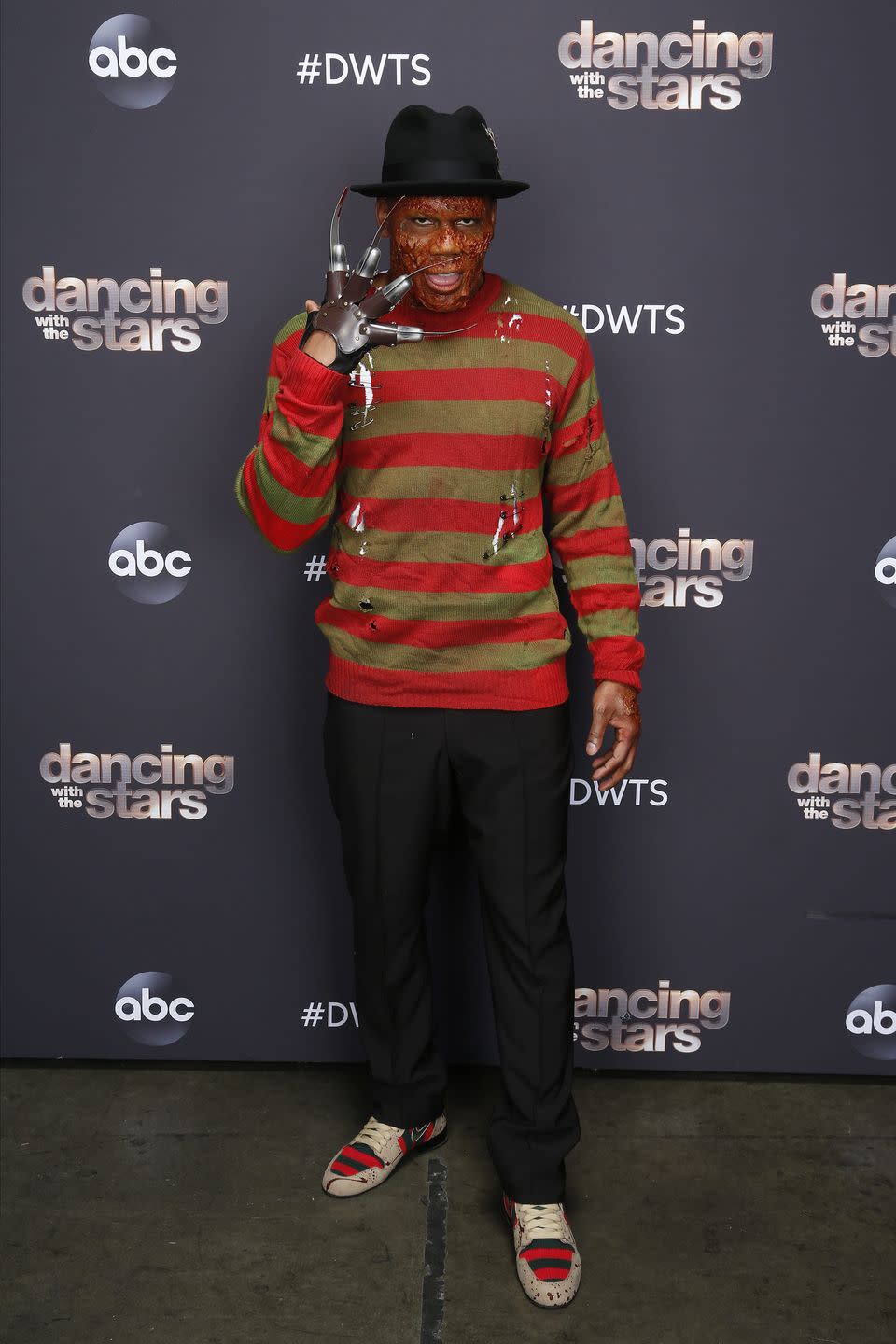 <p>As Freddy Krueger on <em>Dancing With the Stars</em>.</p>