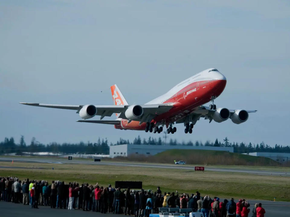 Die Boeing 747 in Aktion. - Copyright: Boeing