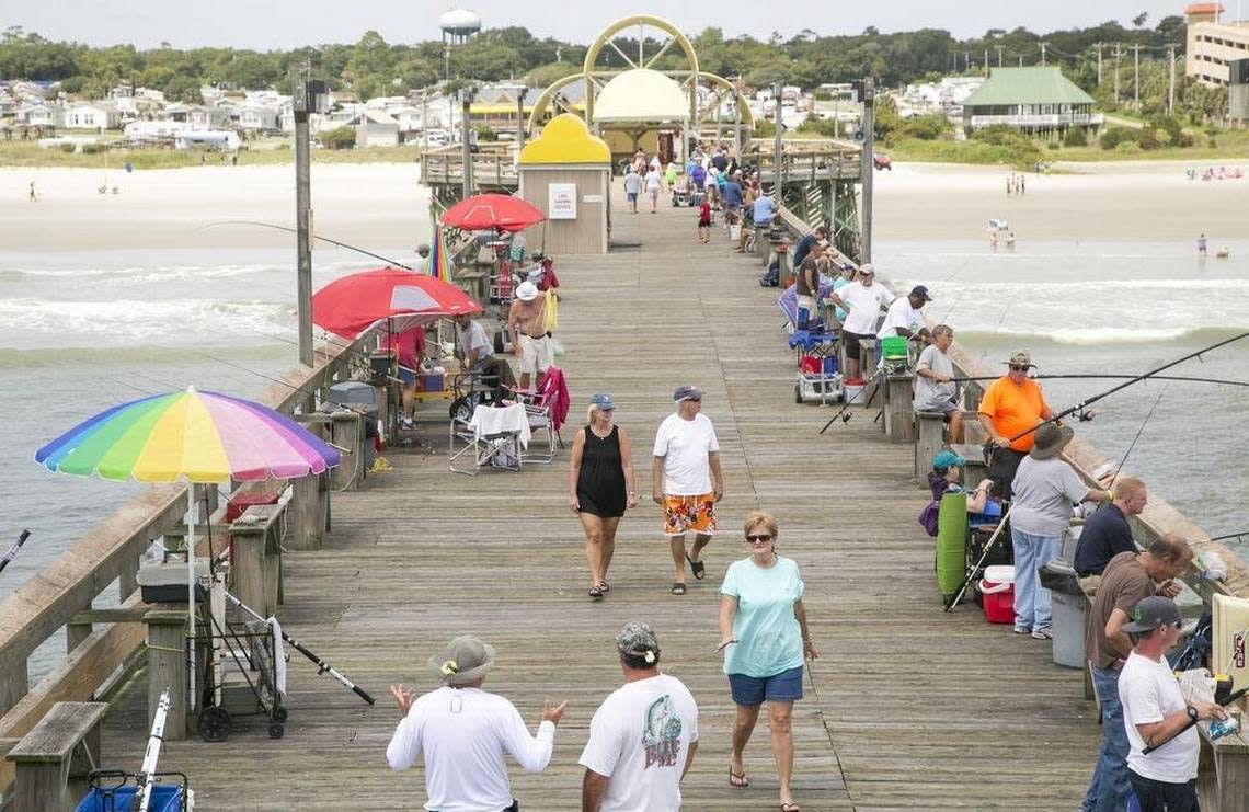 Hundreds of fishermen lined the rails of the Apache Pier for the 9th Annual Local’s Appreciation Day. Locals enjoyed free entry, fishing, ice cream and entertainment on Saturday.
