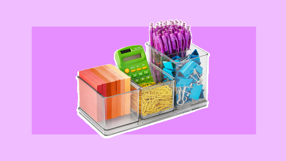 Keep clutter at bay with a with desktop organizer from our faves at The Home Edit.