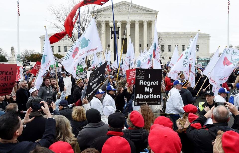 The 2019 March for Life rally in Washington, D.C. | OLIVIER DOULIERY/AFP via Getty Images