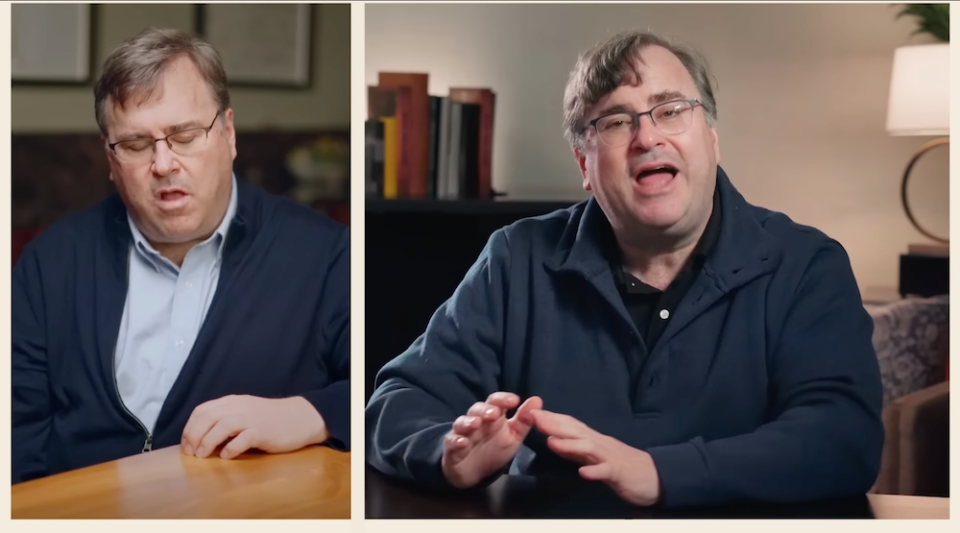 Reid AI and Reid Hoffman side by side