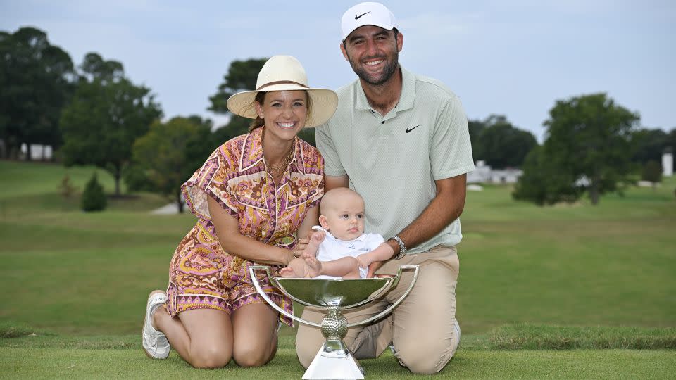 Scheffler has enjoyed a year to remember both on and off the course. - Ben Jared/PGA TOUR/Getty Images