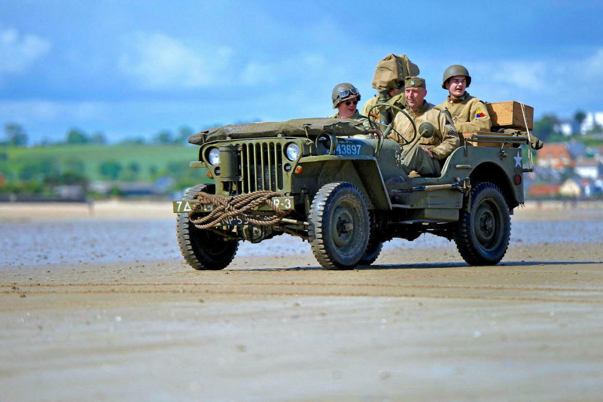 La cérémonie internationale commémorant le 80e anniversaire du Jour J et de la Bataille de Normandie se déroulera sur Omaha Beach, à Saint-Laurent-sur-Mer, le 6 juin 2024 (photo d'illustration prise le 16 février 2024).  - Credit:Castel Franck / Castel Franck/ABACA