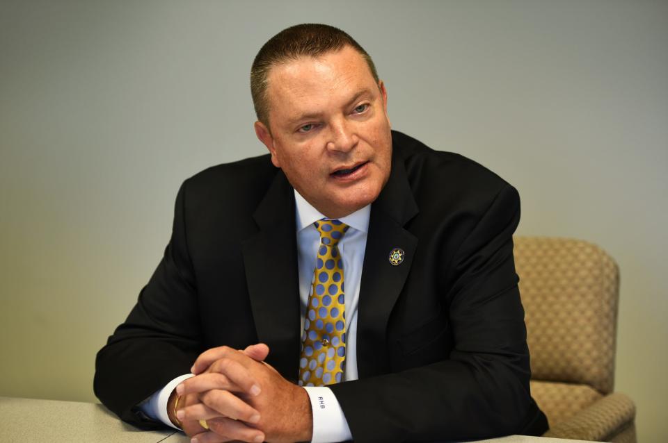 Passaic County Sheriff Richard Berdnik during an Edit board meeting at the Record in Woodland Park on Oct. 20, 2016.