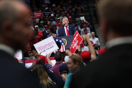 U.S. President Trump rallies with supporters in Dallas, Texas