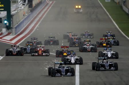 Formula One - Bahrain F1 Grand Prix - Sakhir, Bahrain - 03/04/16 - Mercedes F1 driver Nico Rosberg of Germany drives during the Bahrain GP. REUTERS/Hamad I Mohammed