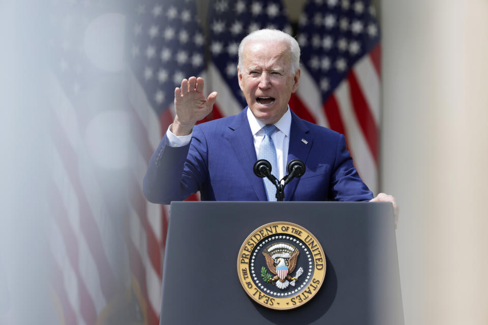 IMAGE: President Joe Biden speaks about gun control at the White House (Alex Wong / Getty Images)