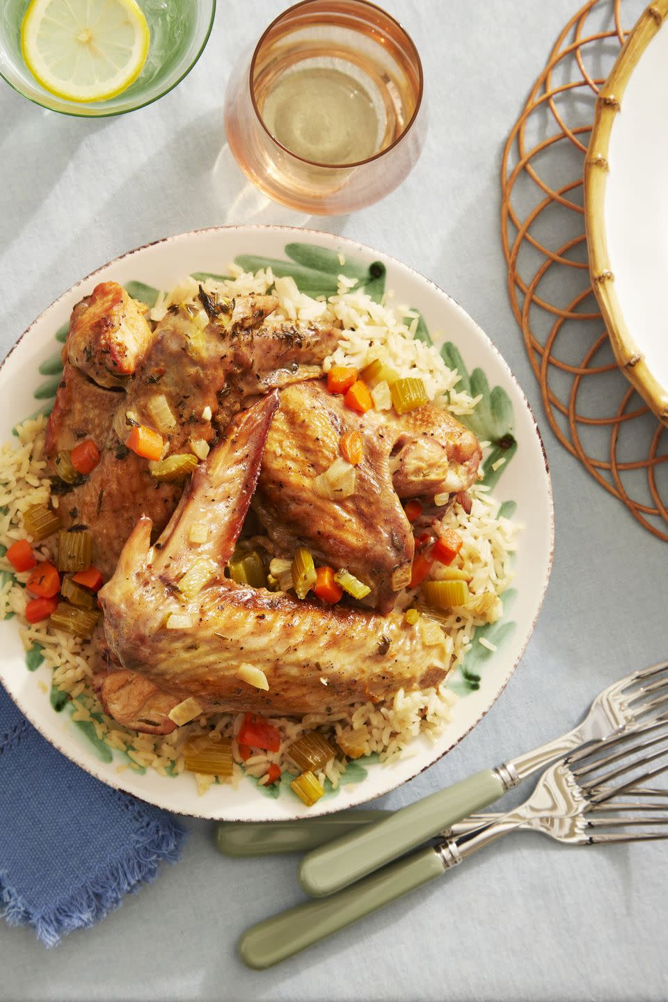 <p>Another Lowcountry classic, braised turkey wings are a must-have at any celebration. They're a delicious way to give Easter a bit of Southern flair.</p><p><strong><a href="https://www.countryliving.com/food-drinks/a39298988/braised-turkey-wings-recipe/" rel="nofollow noopener" target="_blank" data-ylk="slk:Get the recipe for Braised Turkey Wings;elm:context_link;itc:0;sec:content-canvas" class="link ">Get the recipe for Braised Turkey Wings</a>.</strong></p>