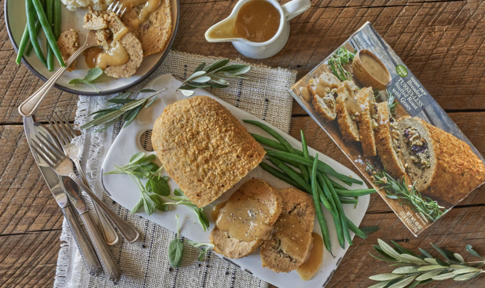 best plant based meat breaded trukey stuffed roast