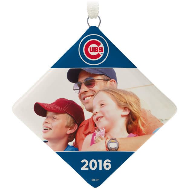 Got a favorite memory from the Cubs' World Series? Put it on an ornament. (Hallmark)