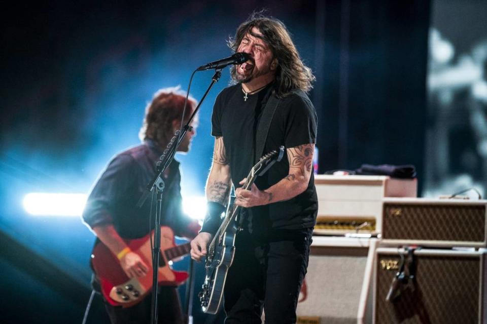 The Foo Fighters, with lead singer Dave Grohl, will kick off a busy musical weekend in Kansas City with their concert Aug. 5 at Azura Amphitheater.