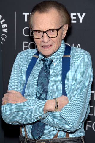 Michael Tullberg/Getty Images Larry King attends 'Eyewitness: Documenting The Holocaust On Film' on Feb. 7, 2019, in Beverly Hills, Calif.