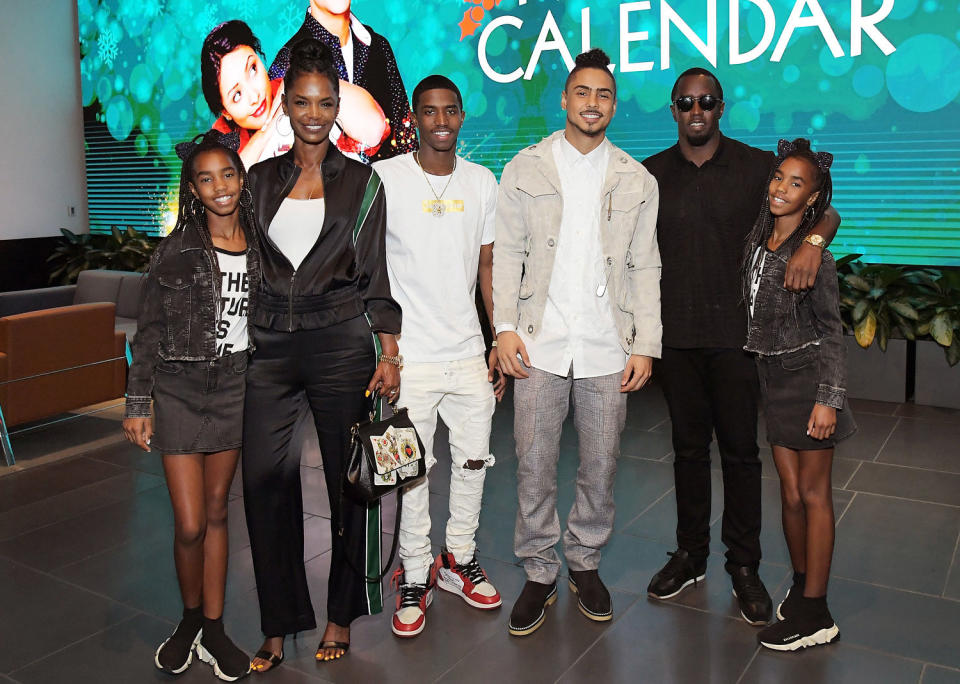 Image: From left, Kim Porter, Christian Casey Combs, Quincy Brown, Sean \