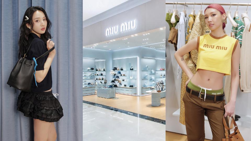 MIU MIU 高雄漢神巨蛋專門店盛大開幕！Karencici、李沐、温貞菱、宋柏緯、曹佑寧現身站台。圖片來源：MIU MIU