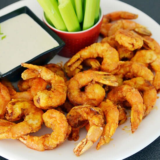 Firecracker Shrimp with Blue Cheese Dressing