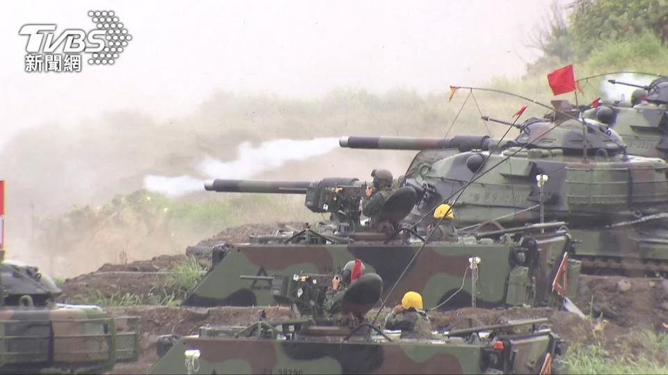 中國大陸解放軍包圍台灣軍演。（圖/TVBS資料畫面）