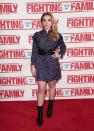 <p>The Brit wore a belted mini dress to the UK Premiere of Fighting With My Family, February 2019.</p>