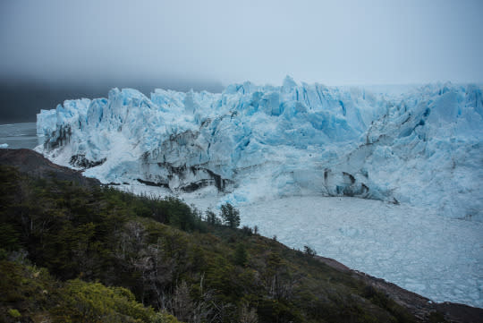 Rise and fall of the glacier