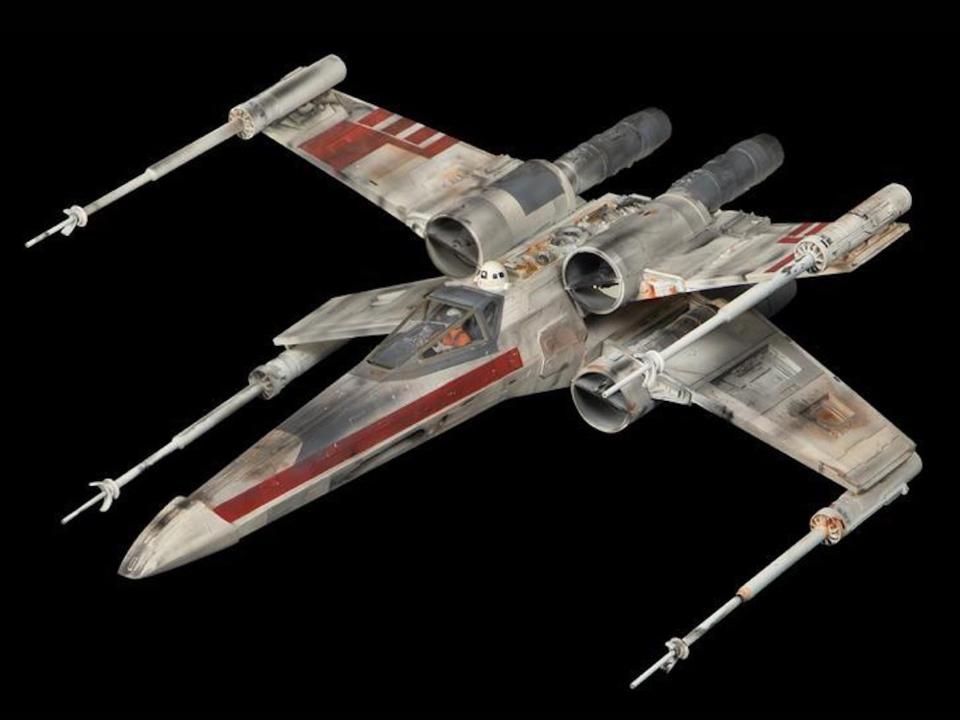 This original screen-used X-Wing Fighter miniature from "Star Wars: Episode IV - A New Hope" was offered at auction in 2016.