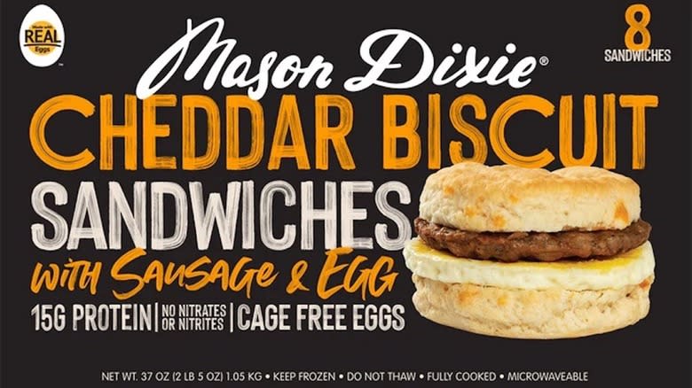 Mason Dixie Cheddar Biscuit Sandwiches