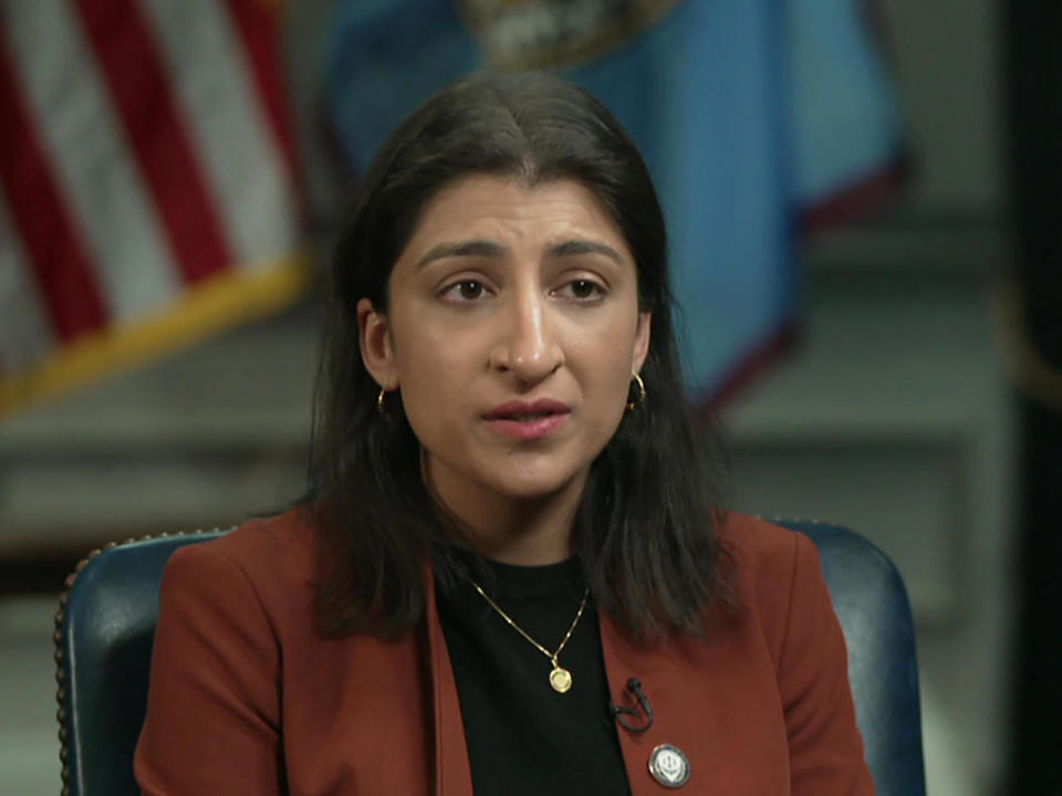 Federal Trade Commission chair Lina Khan. / Credit: CBS News