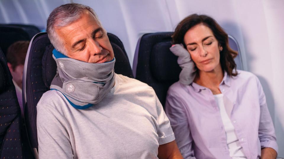 Stay cozy on your next flight with the Trtl travel pillow on sale at Amazon today.