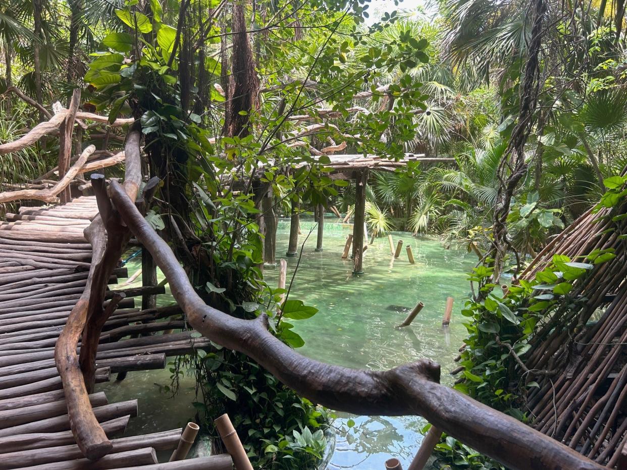 Walkway at Azulik resort