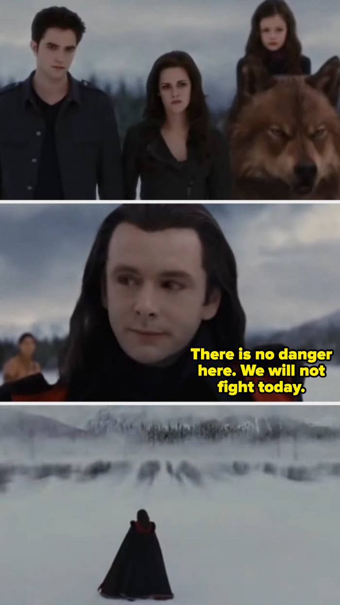 Aro: "There is no danger here. We will not fight today"