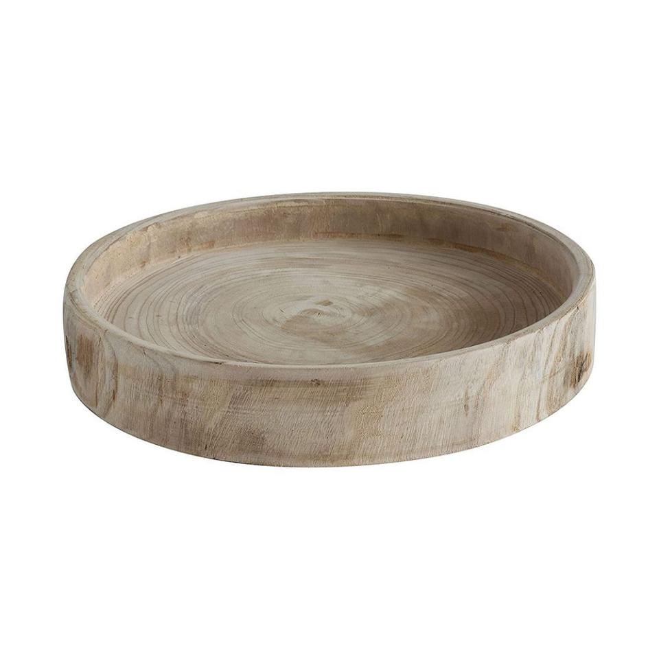 Paulownia Wood Hand-Carved Tray