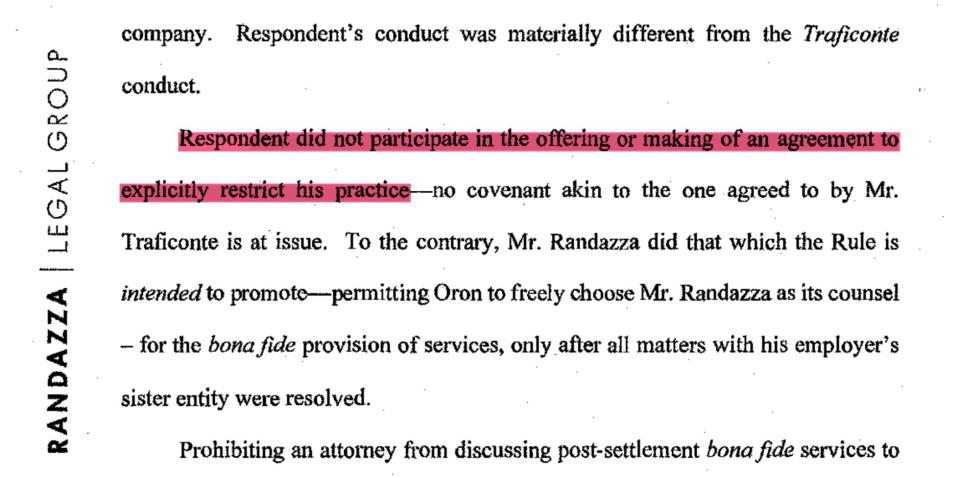 Randazza's reply to the Massachusetts Board of Bar Overseers. View the full document <a href="https://www.scribd.com/document/402518080/Randazza-Response-to-Board" target="_blank" rel="noopener noreferrer">here</a>. (Photo: United States government)