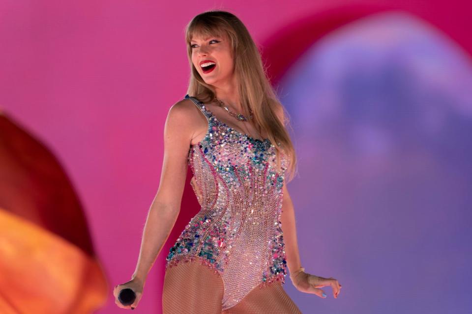 Pre-sales for Taylor Swift’s Eras Tour boosted consumer spending in July.(George Walker IV/AP) (AP)