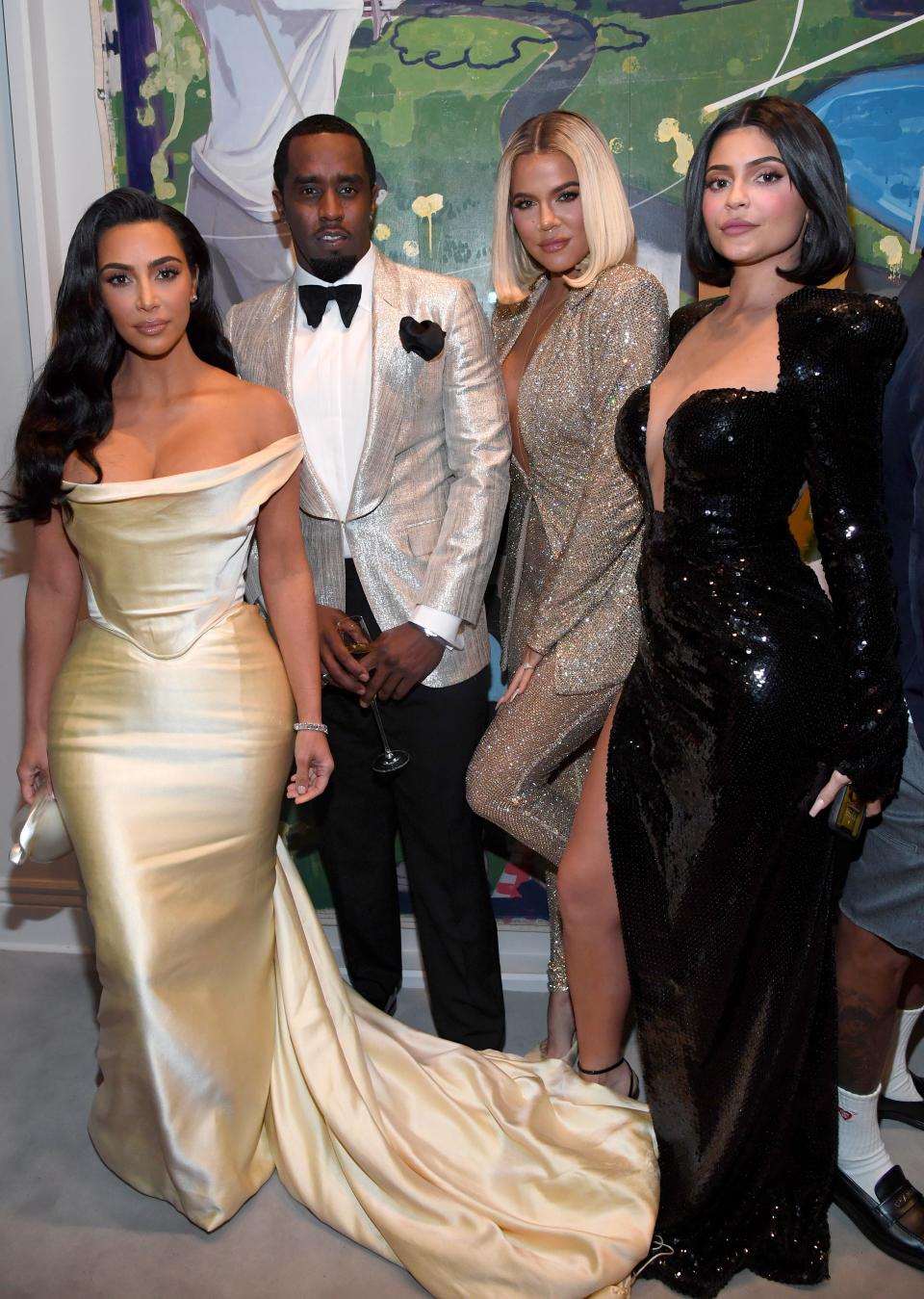 Kim Kardashian, Kanye West, Khloe Kardashian,and Kylie Jenner